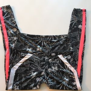 Hot pink Grey Leggings | Body Instinct XL